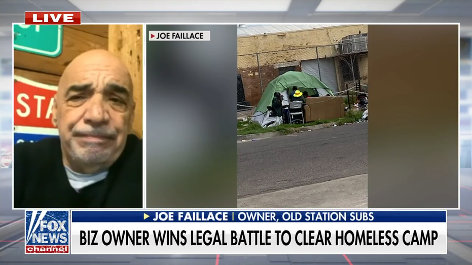 Sub shop owner wins battle to remove homeless camp outside store after 'defecation, fornication', 'deaths'