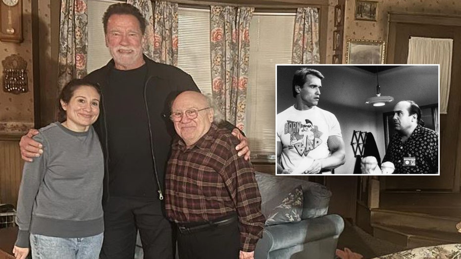 <div></noscript>Arnold Schwarzenegger and Danny DeVito have 'Twins' reunion: 'My brother'</div>