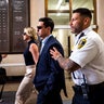 Matthew Nilo exits a Boston courthouse