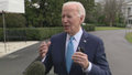 President Biden joked with a reporter Tuesday that its because of guys like him in the media that former President Trump has a lead in the polls.