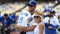 Matthew Stafford #9 of the Los Angeles Rams and his wife Kelly Stafford look on prior to the game between the Atlanta Braves and the Los Angeles Dodgers at Dodger Stadium on Sunday, September 3, 2023 in Los Angeles, California. - Fox News