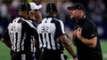 Head coach Dan Campbell of the Detroit Lions reacts to a penalty during a two point conversion attempt against the Dallas Cowboys during the fourth quarter in the game at AT&amp;amp;T Stadium on December 30, 2023 in Arlington, Texas.