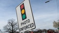 Commack, N.Y.: A traffic sign reads &quot;photo enforced&quot; to warn of a red light camera at Indian Head Rd. and Jericho Tpke. in Commack, New York on April 11, 2016. (Photo by Steve Pfost/Newsday RM via Getty Images)