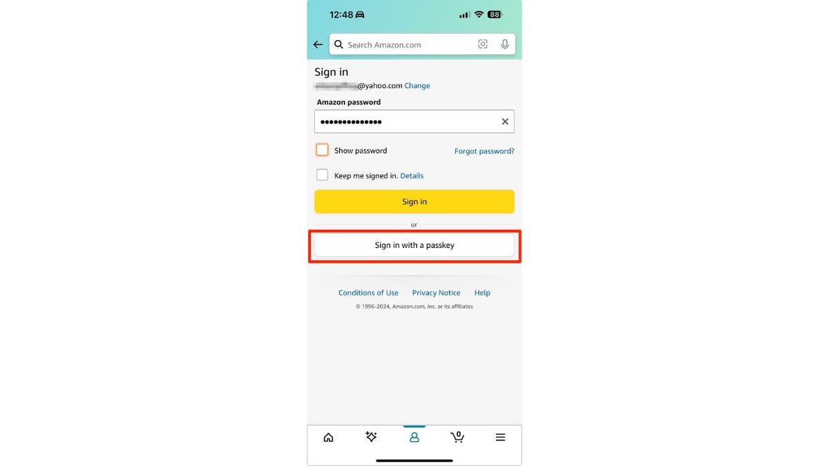 Amazon passkey 1