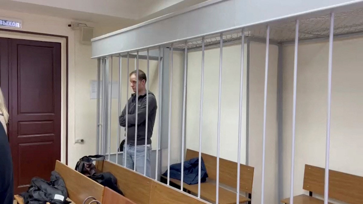 Gershkovich in a cage