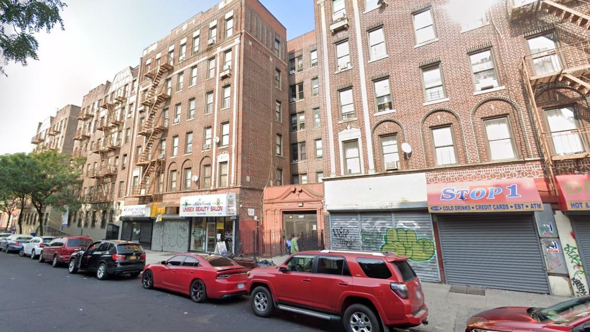 An outside shot of 2069 Nostrand Avenue, an apartment building in Brooklyn, New York City