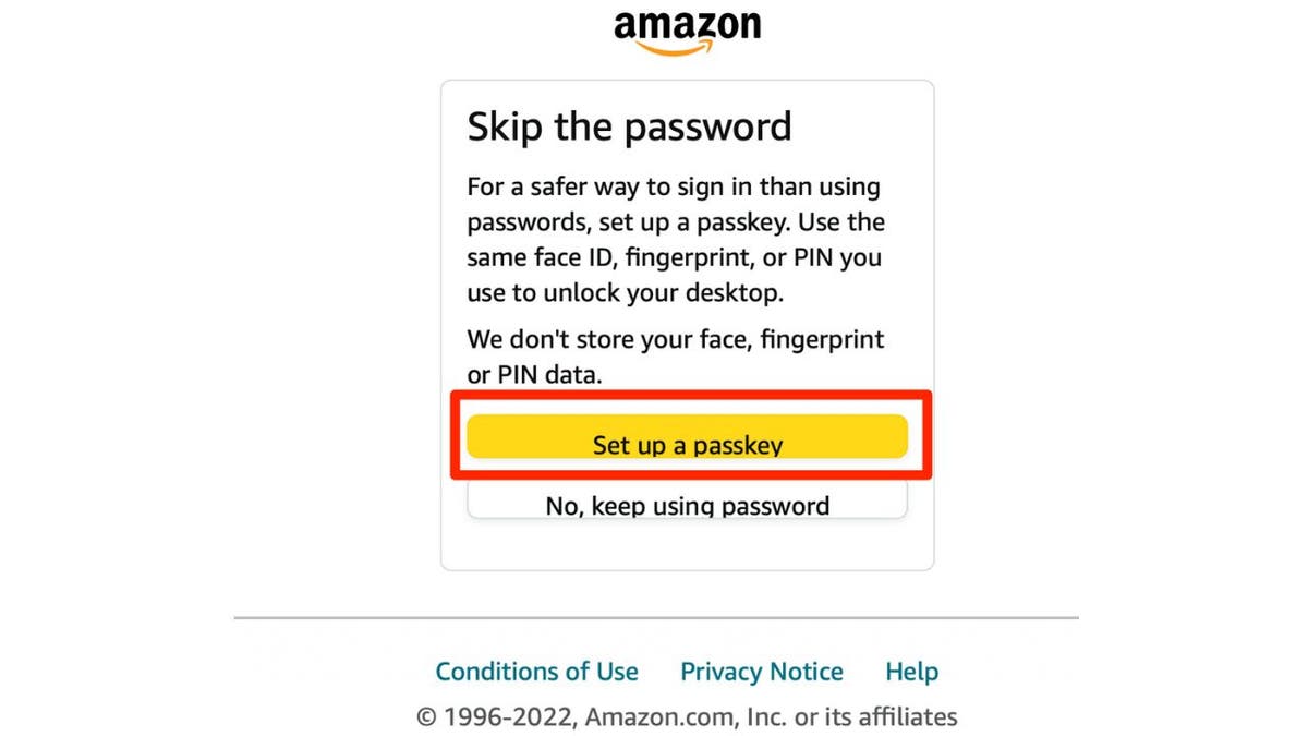 amazon passkey 3