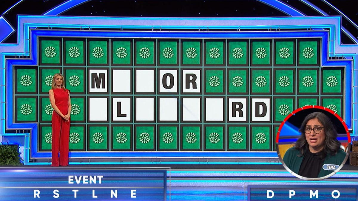 A photo of "Wheel of Fortune" contestant