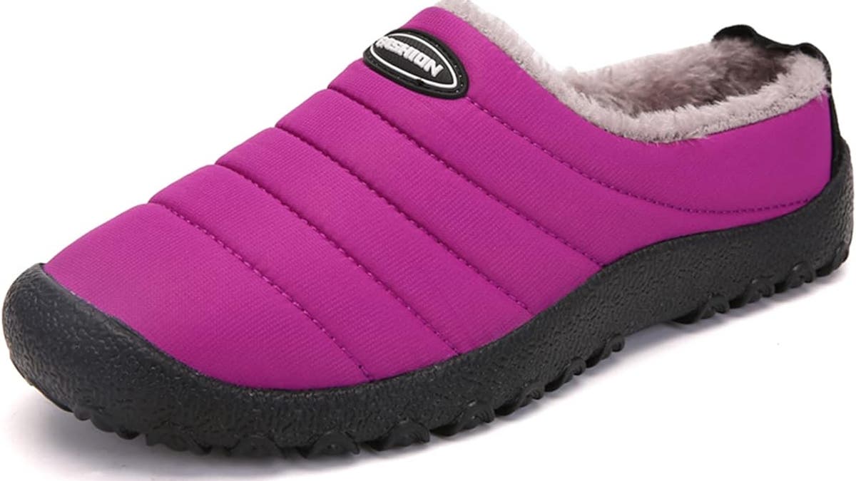 Go between indoor and outdoor activities with these slipper boots. 