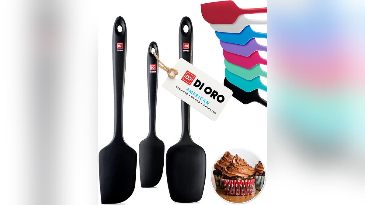 Beginner bakers will appreciate their own set of rubber spatulas, perfect for mixing batters and doughs. 