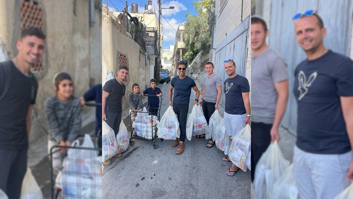 Gift to families in Israel