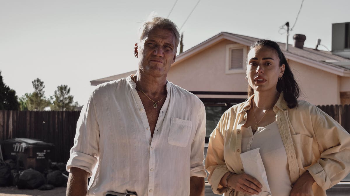 dolph lundgren with christina villa in wanted man