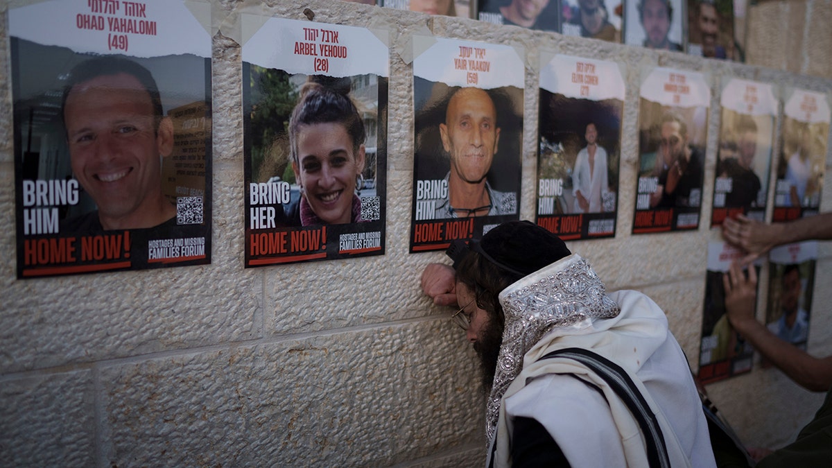 Israeli hostage posters
