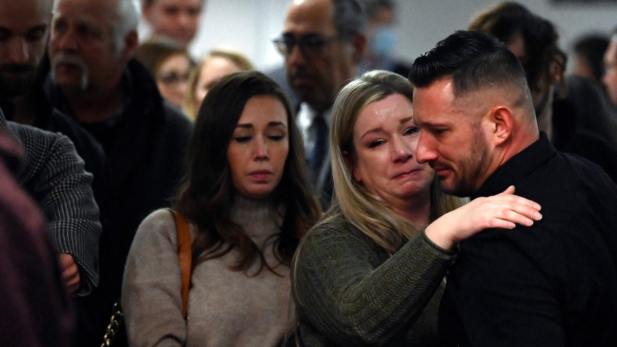 Washington County District Attorney Tony Jordan is interviewed following a guilty verdict in Kevin Monahan's murder trial, Tuesday, Jan. 23, 2024, at the Washington County Courthouse in Fort Edward, N.Y.