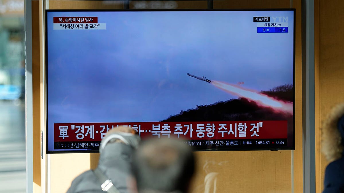 Missile on a screen