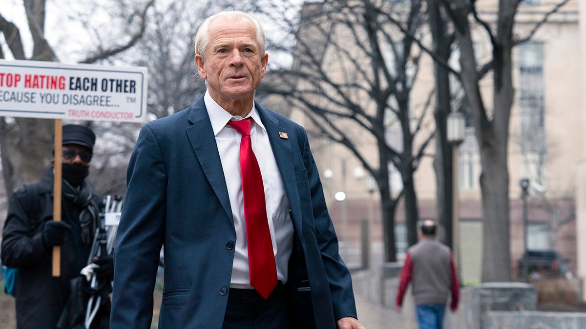 Peter Navarro outside DC federal court