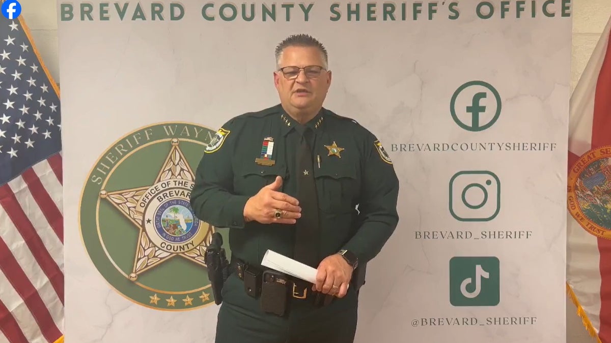 Brevard County Sheriff Wayne Ivey during a press conference