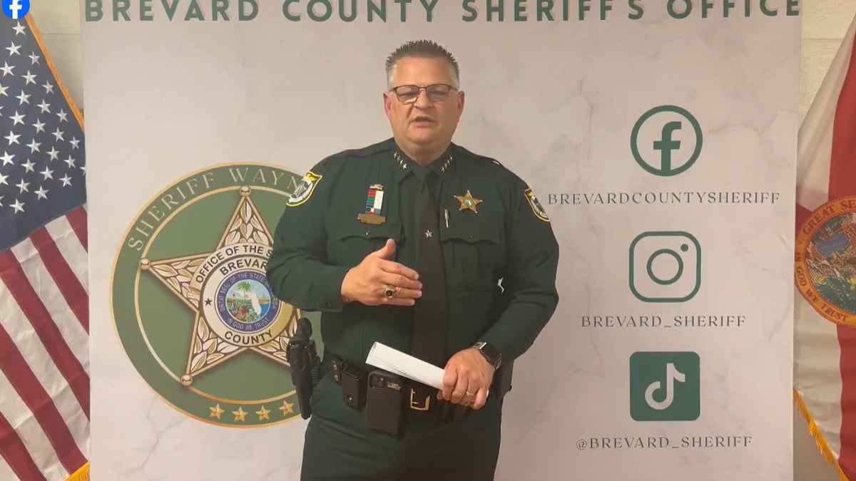 Brevard County Sheriff Wayne Ivey during a press conference