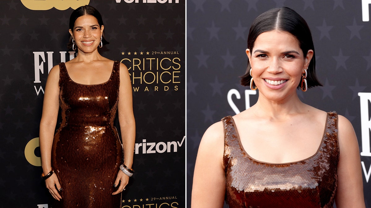 America Ferrera posing on the red carpet