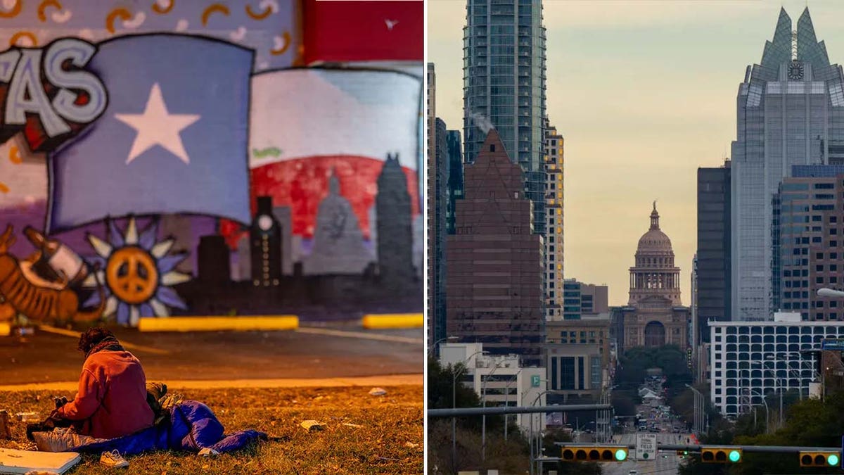 Homeless woman, Austin