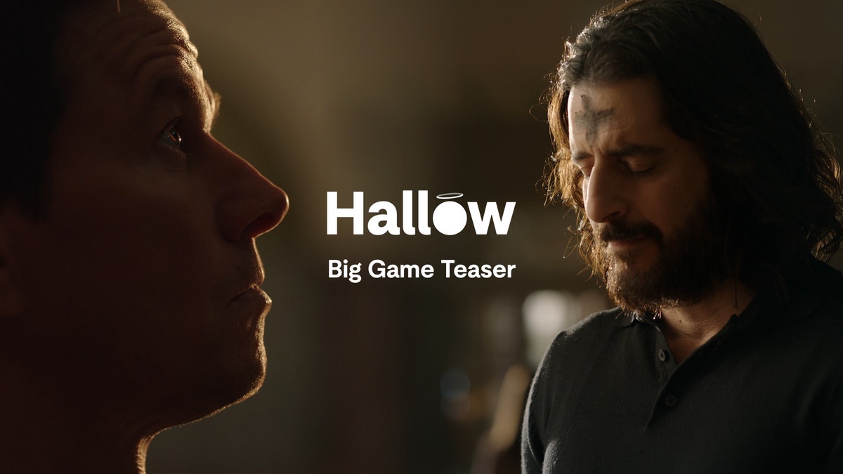 Jonathan Roumie and Mark Wahlberg will star in Hallow's upcoming Super Bowl ad.
