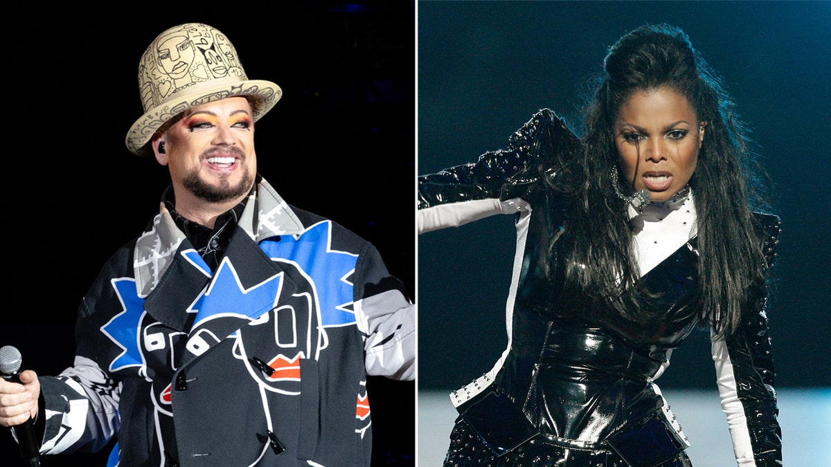 Boy George and Janet Jackson side by side