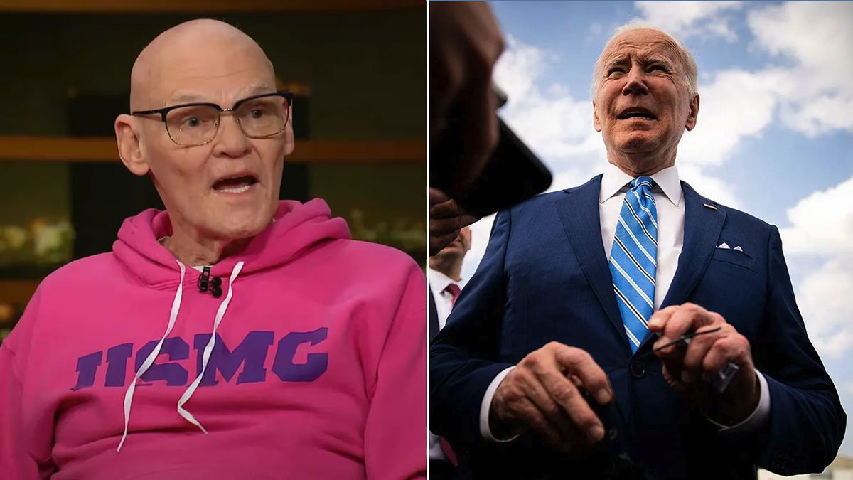 James Carville and President Joe Biden share their image