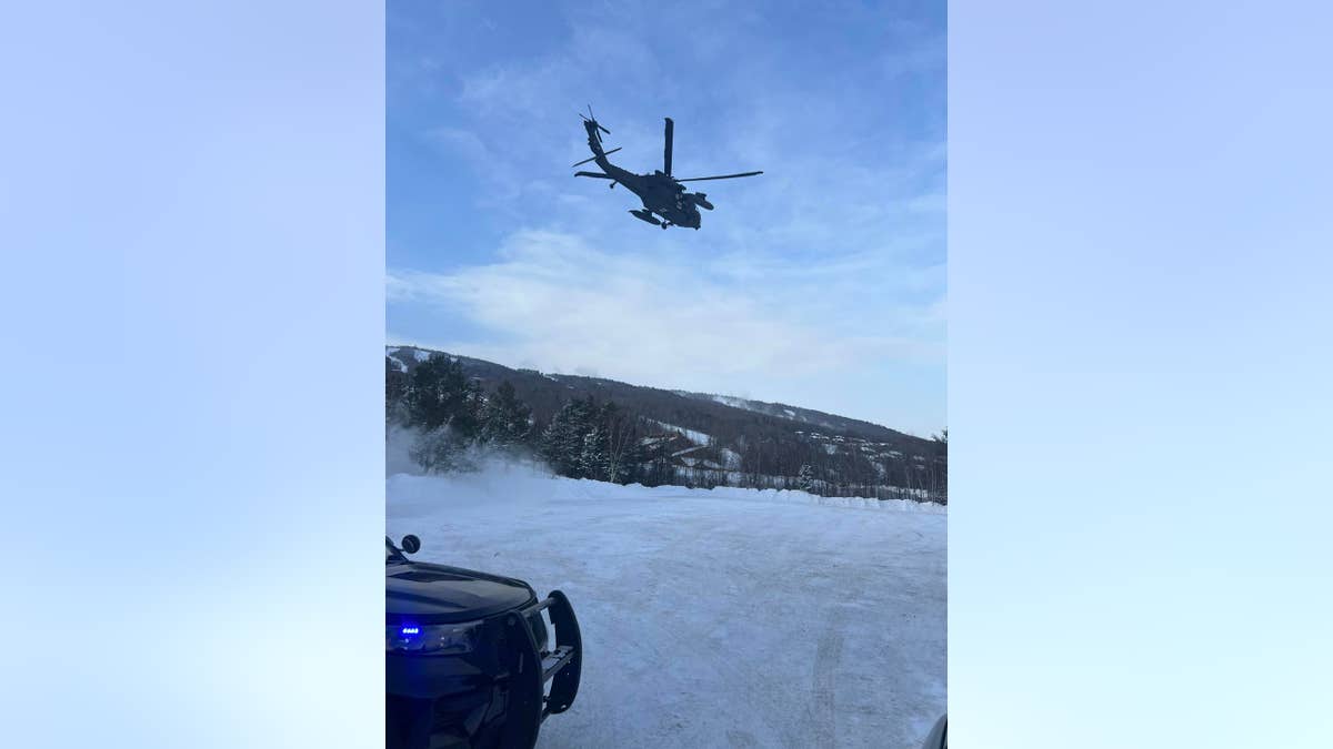 Rescate en helicóptero División de Aplicación de la Ley de Caza y Pesca de New Hampshire y Operación Ladrón de Caza