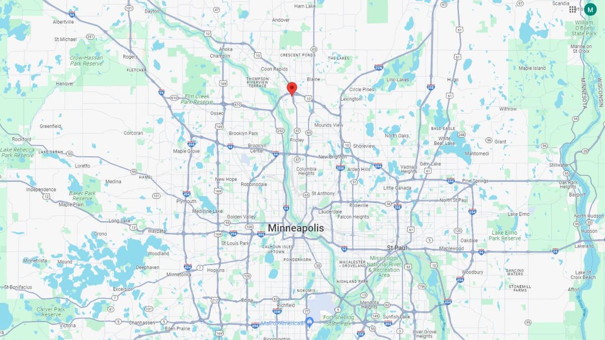 Map of Coon Rapids
