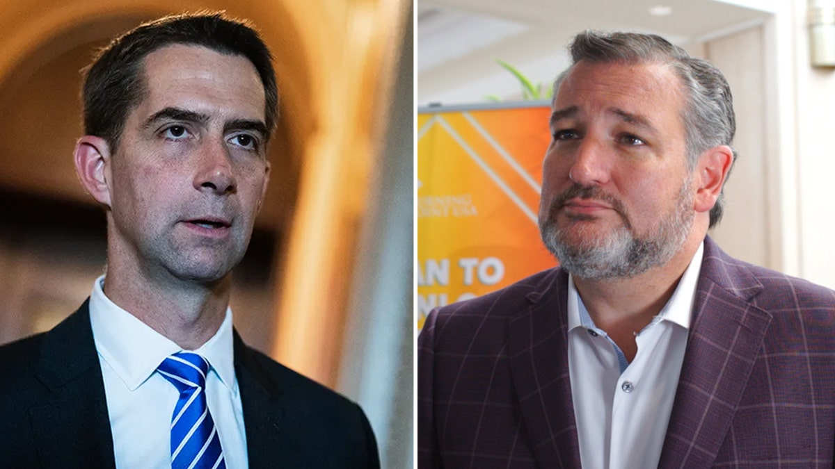 Sens. Tom Cotton (left) and Ted Cruz (right)