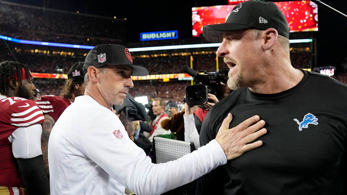 Dan Campbell and Kyle Shanahan