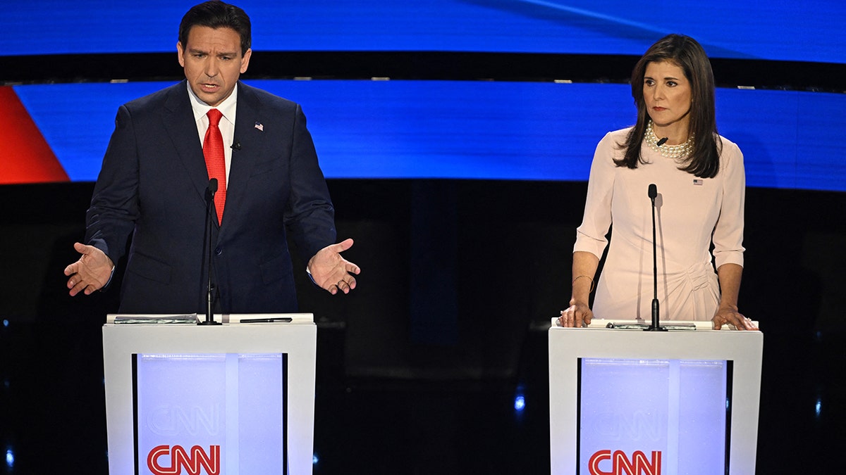 Florida Gov. Ron DeSantis and former South Carolina Gov. Nikki Haley