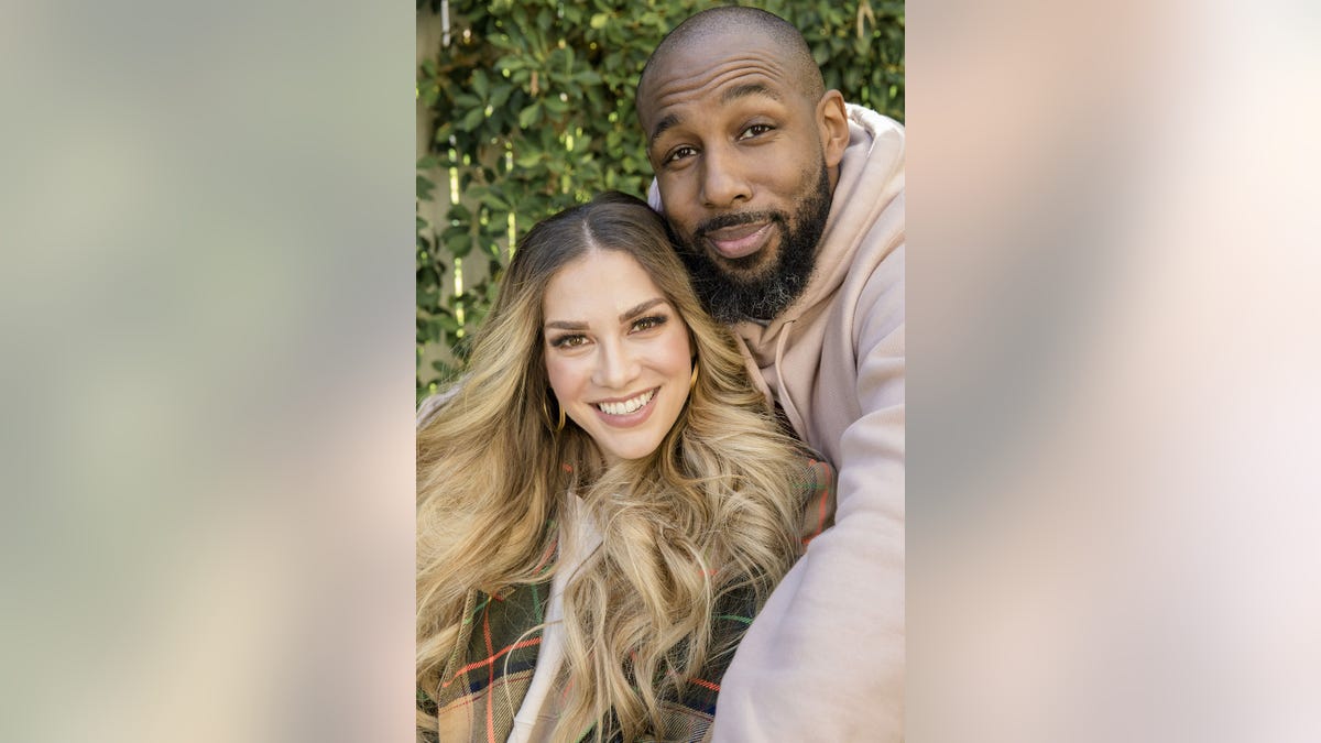 Stephen Twitch Boss embracing his wife Allison Holker