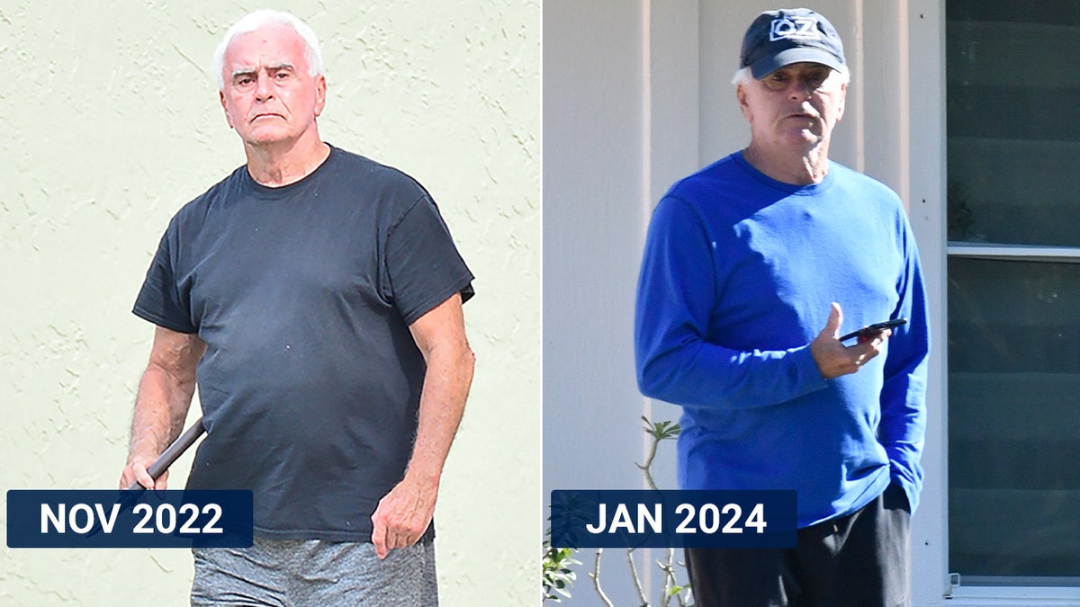 Side-by-side images of George Anthony in 2022 and George Anthony in 2024