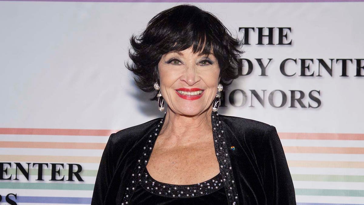 chita rivera smiling at kennedy center honors red carpet