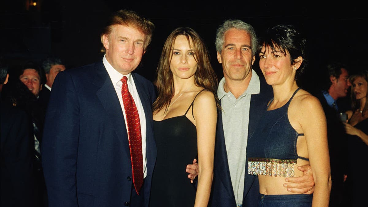 Trump, Knauss, Epstein, & Maxwell At Mar-A-Lago