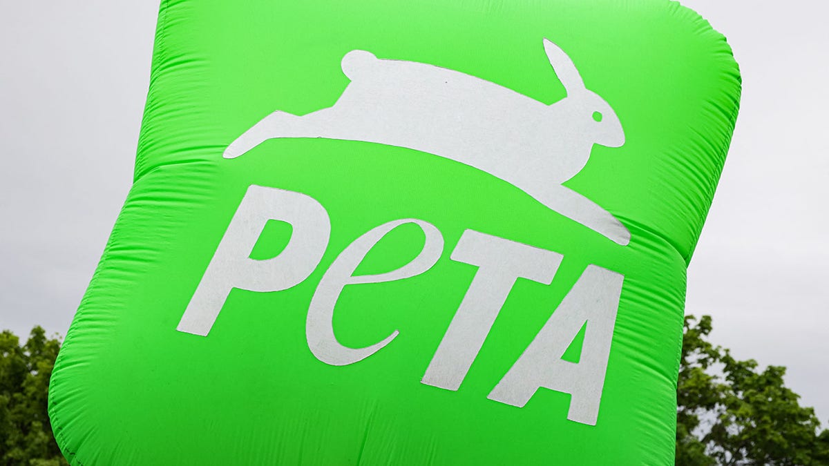 O logotipo da PETA