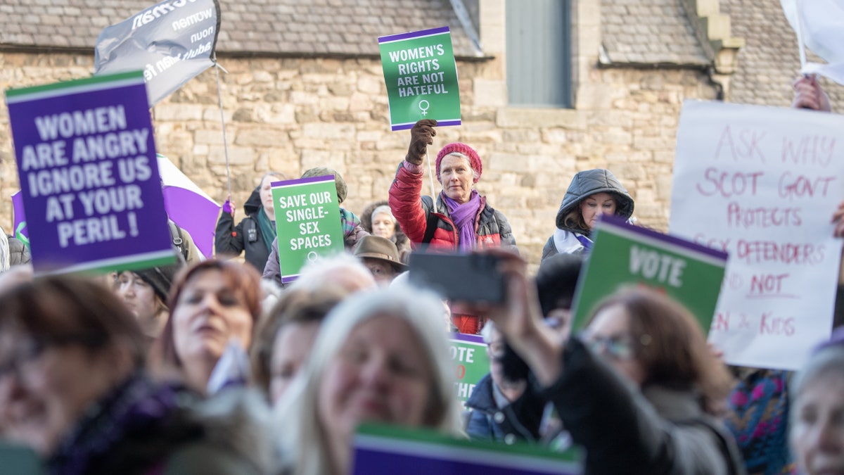 Scotland Transgender protests