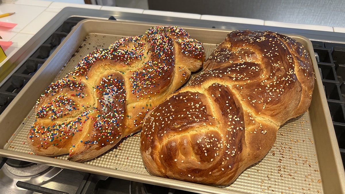 two loaves of challah