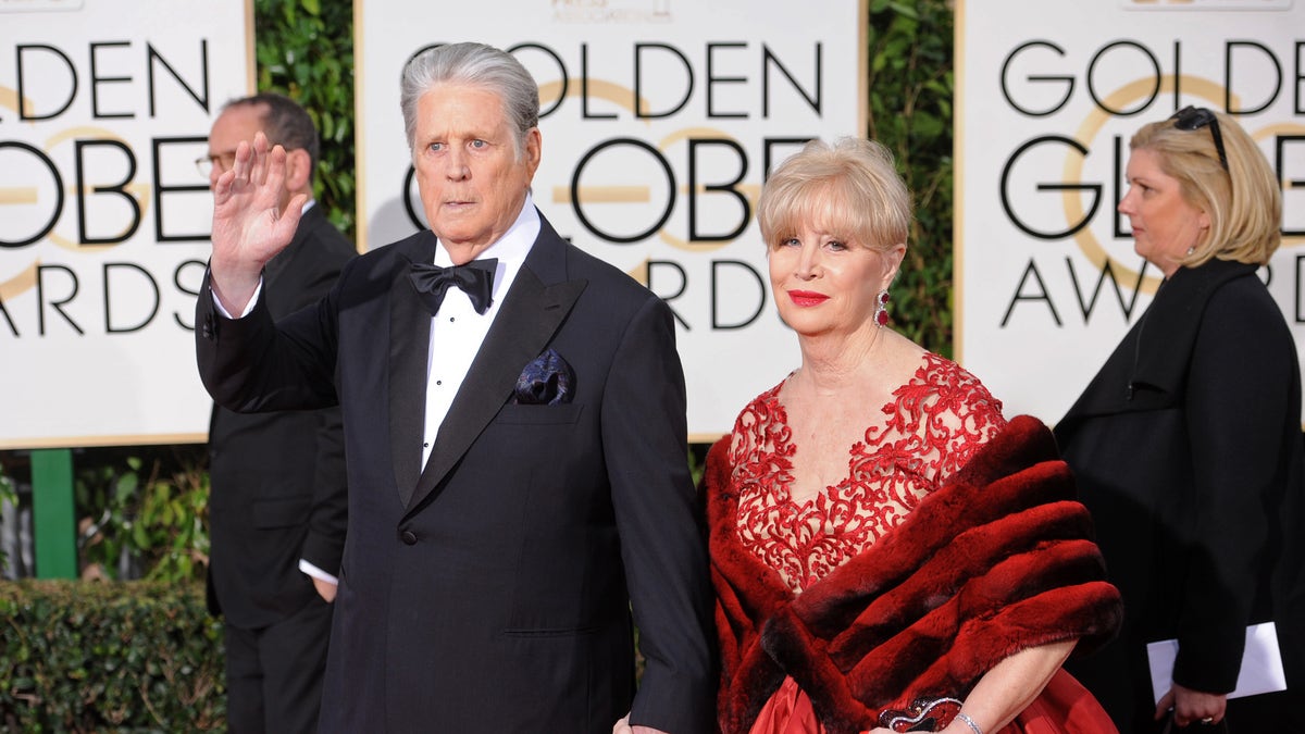 Brian and Melinda Wilson at the Golden Globes