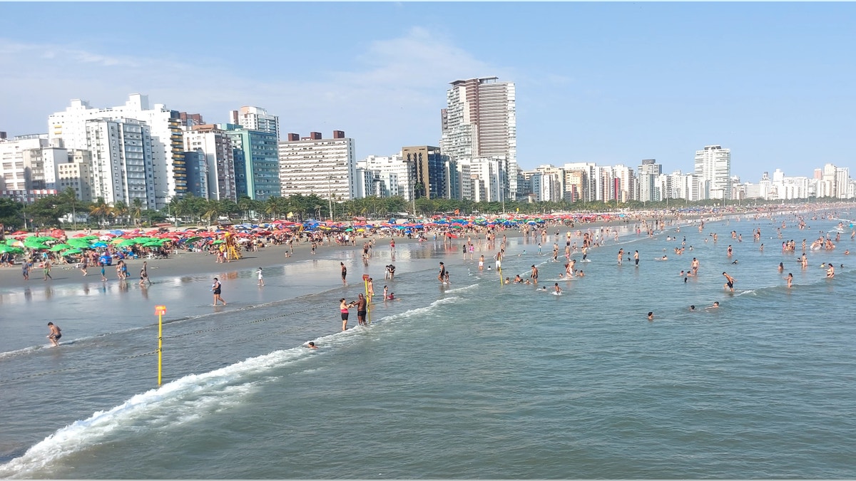 Brazil beach Santos