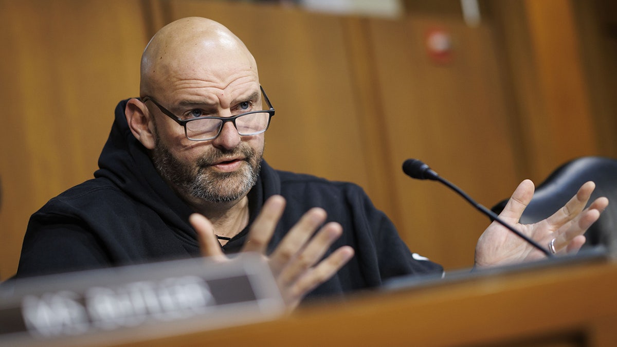 Fetterman during committee session