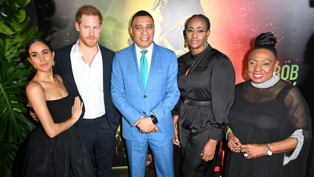 Meghan, Duchess of Sussex, Prince Harry, Duke of Sussex, Andrew Holness, Juliet Holness