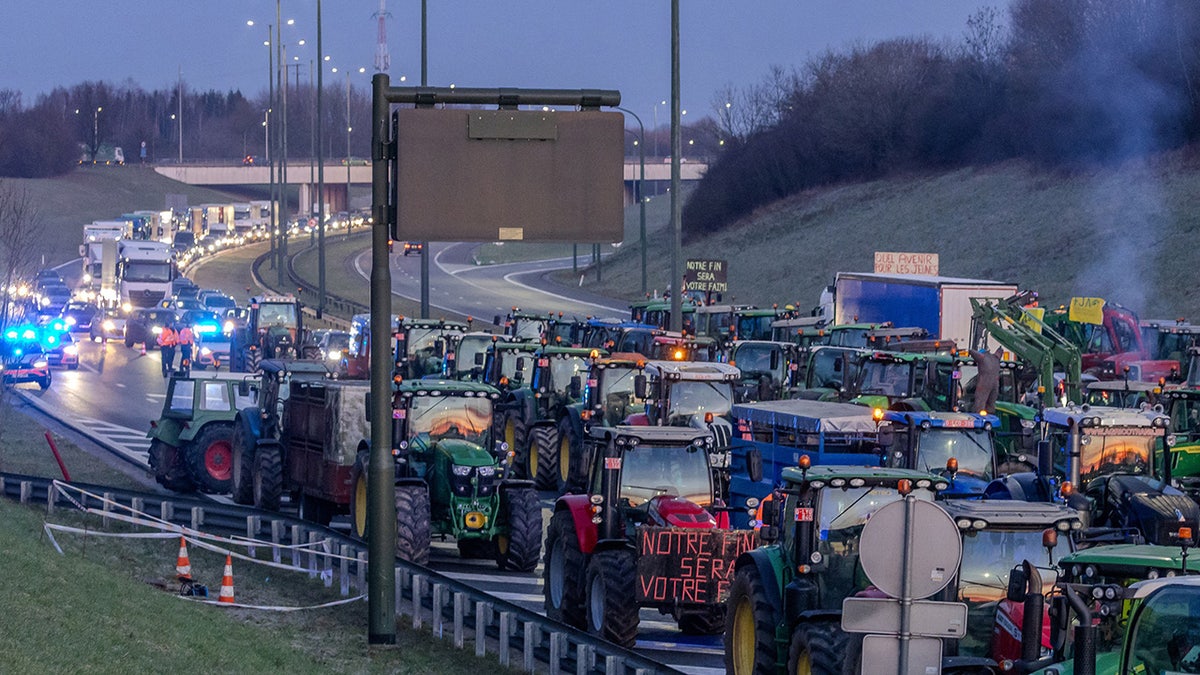 French farmers protest