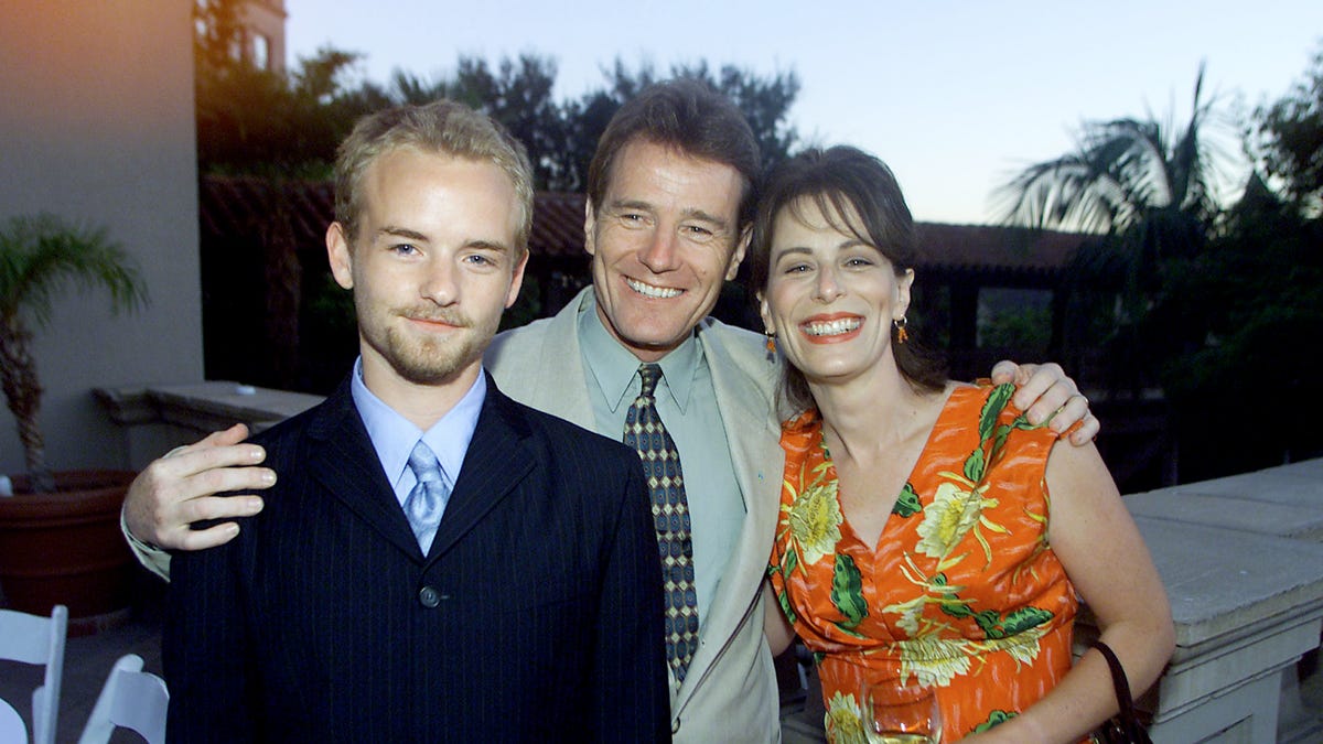 Malcolm in the Middle cast members Christopher Masterson, Bryan Cranston and Jane Kaczmarek