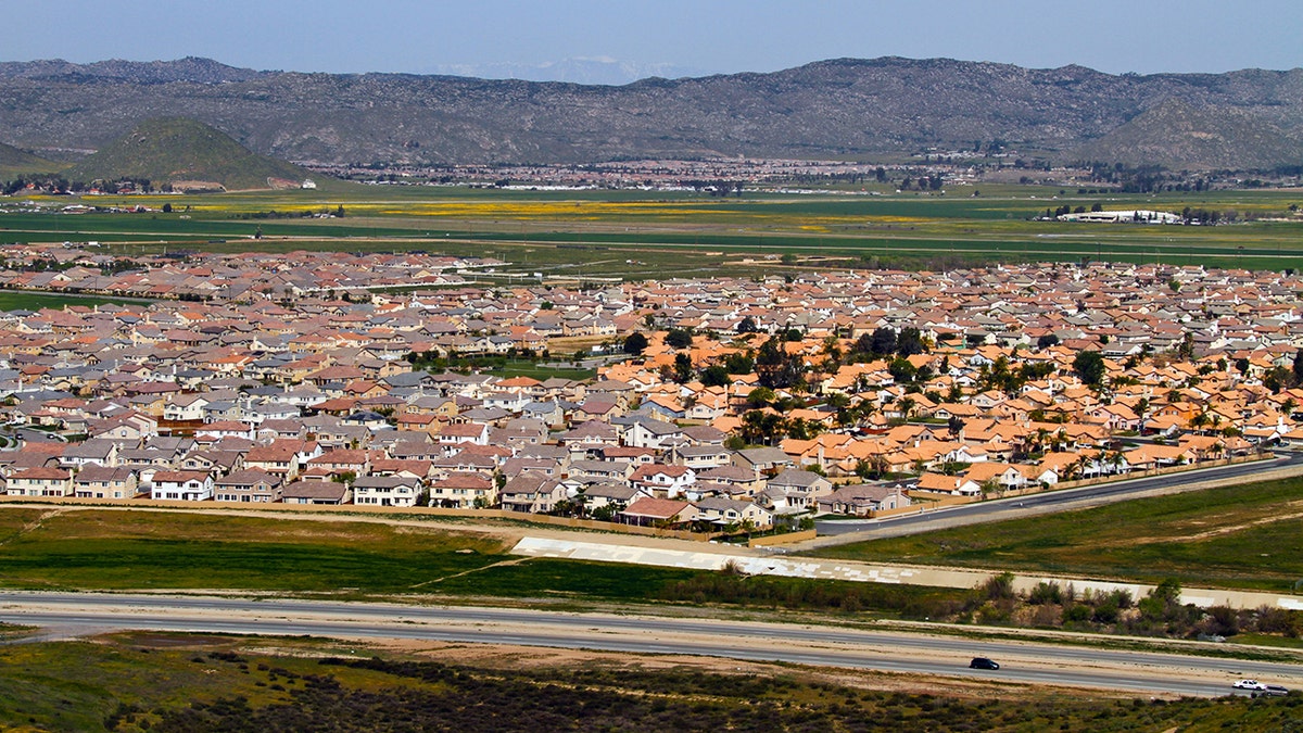 View of the city of Hemet