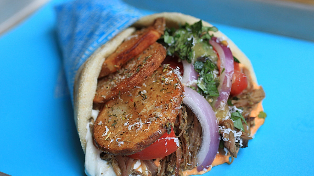 Greek gyro with pork 