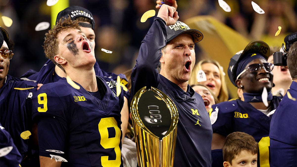 Michigan celebrates a national championship