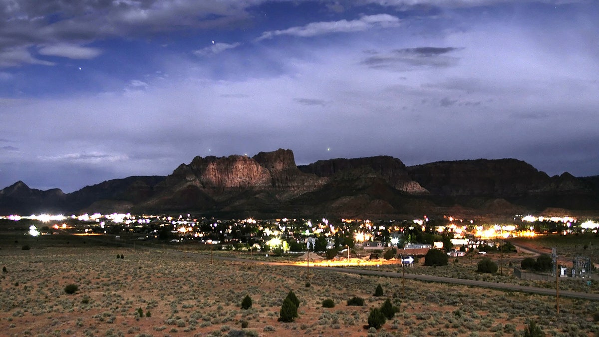 The mountains of Colorado at night