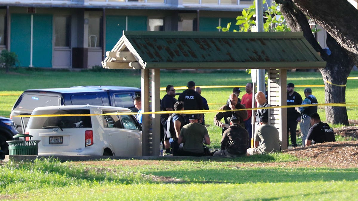 Honolulu police assess scene
